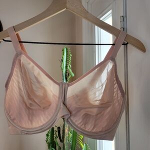 Wacoal Nude Beige Mesh Underwire Bra, Size 40DDD RN855336